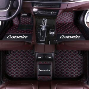5-piece waterproof leather car mat set