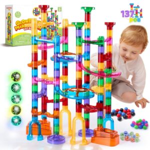 Marble Run Race Track Play Set - 113 Pieces