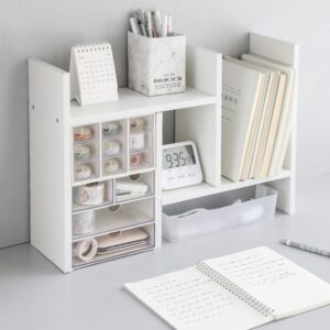 Aesthetic White Desk Organizer