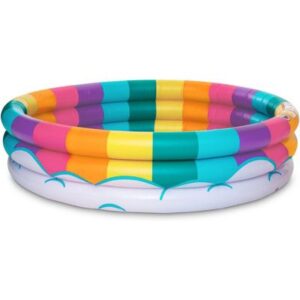 Non-Slip Splash Round Pool - Rainbow