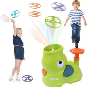 Flying Disc Launcher Elephant Toy