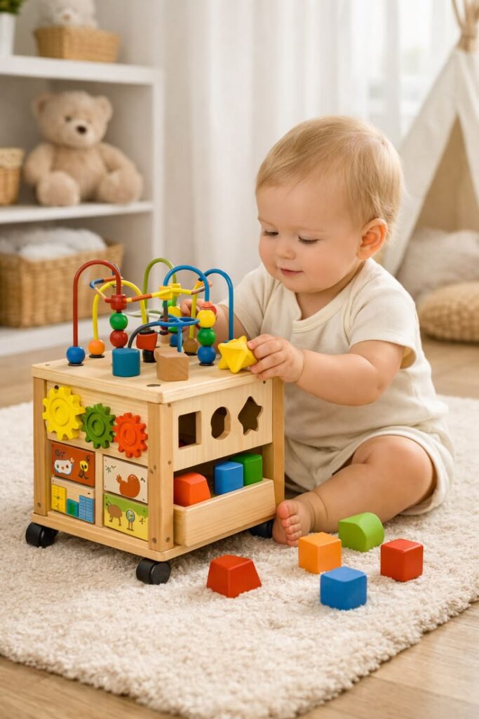 Montessori Activity Cube Toy 8 in 1
