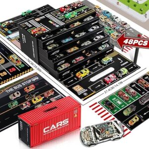48PCS Die-Cast Pull Back Cars Set