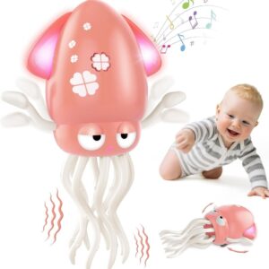 Electric Crawling & Dancing Octopus - Squid Toy - Pink