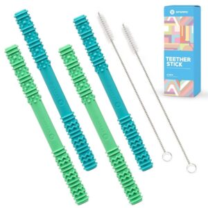 Silicone Tube Teething for Toddlers Set of 3