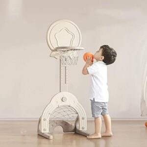 2-in-1 Ultimate Indoor Fun: Basketball + Ring Toss Game Set