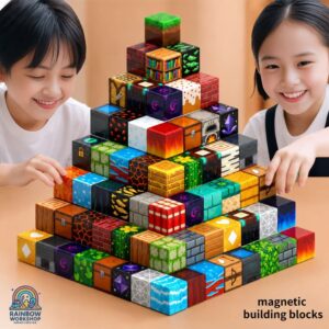 Magnetic Creative Builder Blocks - 48 Cubes