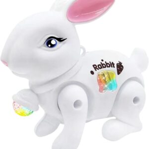 Moving Rabbit Toy - White