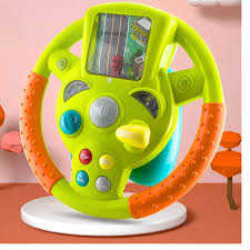 Kids Car Driving Steering Wheel Toy - Green