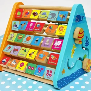 Wooden Pattern Shape 5-in-1 Toy