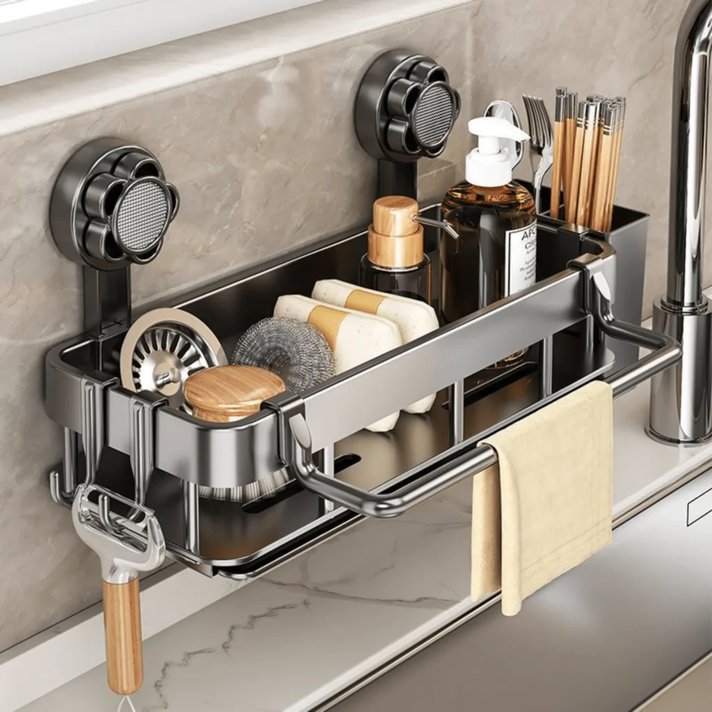 Wall-Mounted Multifunctional Storage Rack