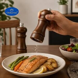 Wooden Manual Salt & Pepper Grinder (Set Of 2)