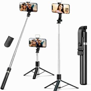 Compact 3-in-1 Selfie Stick Tripod with Remote