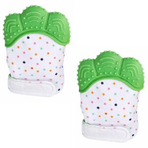 Baby Soft Teether Glove - Set of 2 - Green