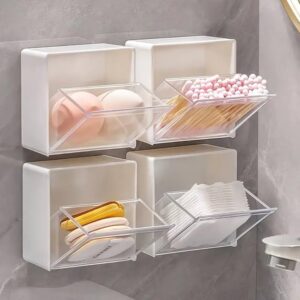 Wall mounted transparent  storage organizer (set of 2)