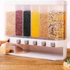 Airtight Dry Food Storage Containers and Dispenser - Set of 8