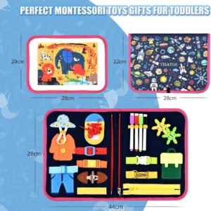 Montessori Wooden Sensory Toy for Kids - Blue