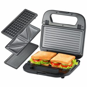 3-in-1 Sandwich & Waffle Maker