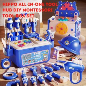 All-in-one Tool Hub DIY Montessori Tool Box Set - blue
