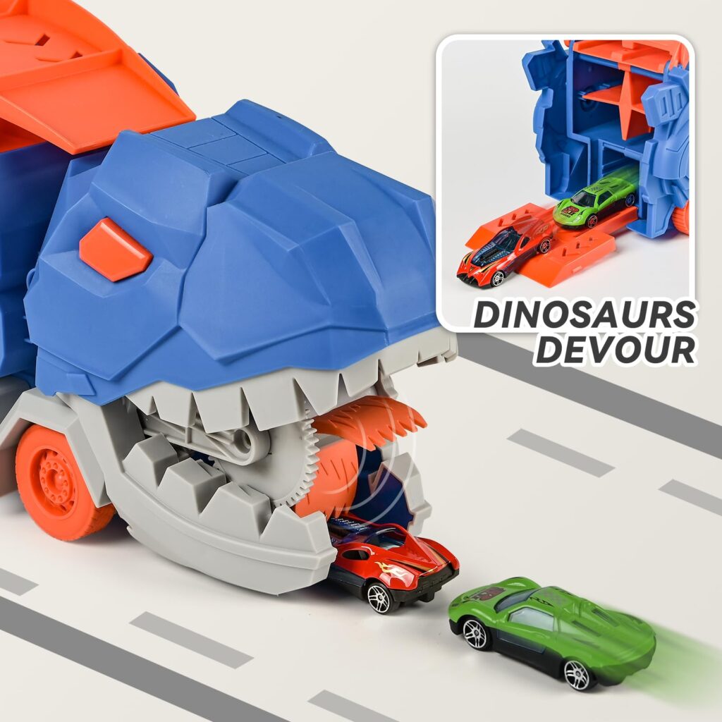 Transport Dinosaur Truck with Foldable Sliding