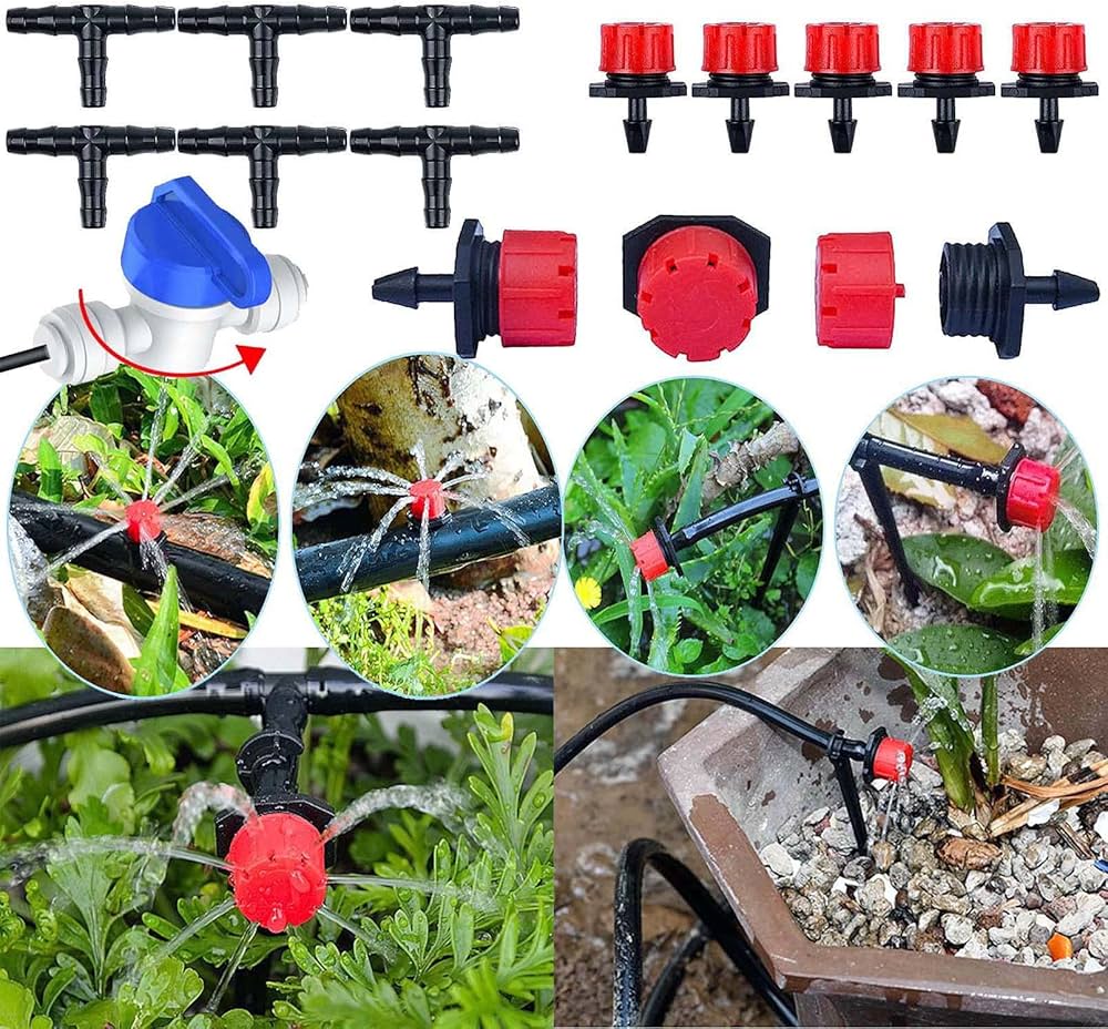 Diy greenhouse garden water irrigation system - 15 nozzle