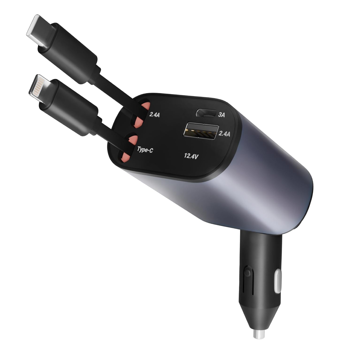 4-in-1 Retractable Phone Car Charger