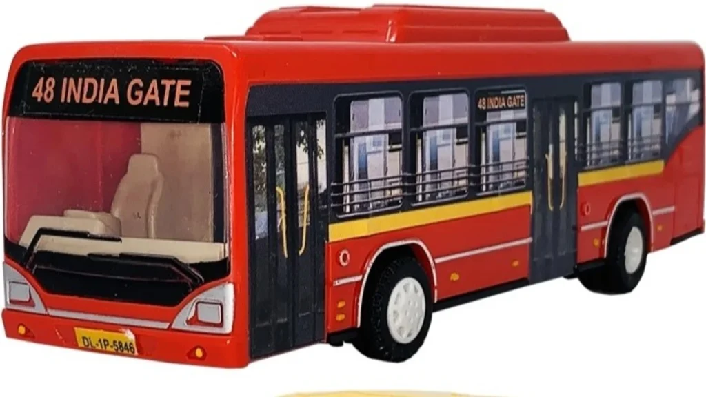 Push Back Bus with Light and Music - Red